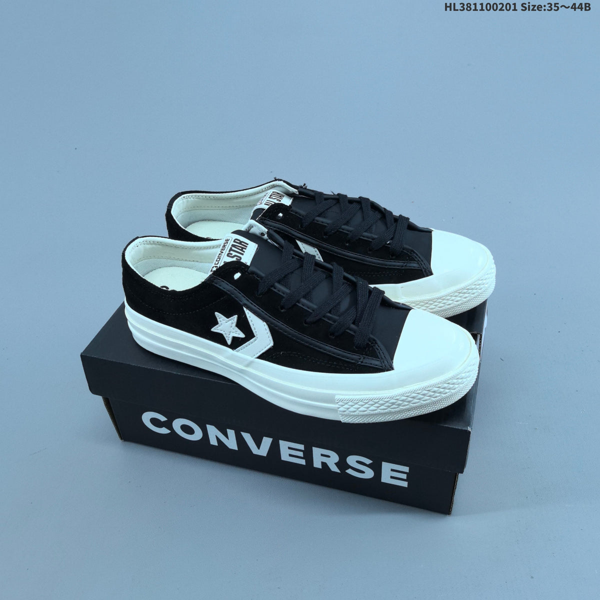 Black and White Converse One Star Low-Top Sneakers - product image from the listing.