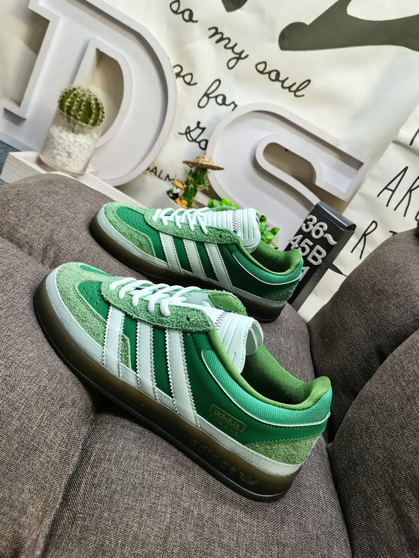 adidas Bad Bunny Gazelle Indoor Sneakers in Green JS5049 - product image from the listing.