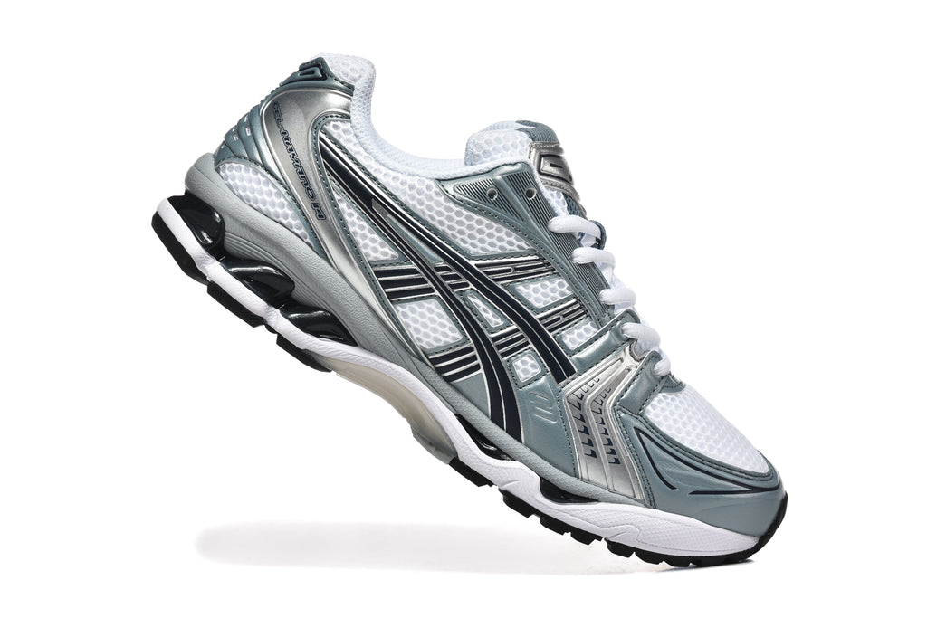 ASICS GEL-KAYANO 14 Sneakers in White Silver - product image from the listing.