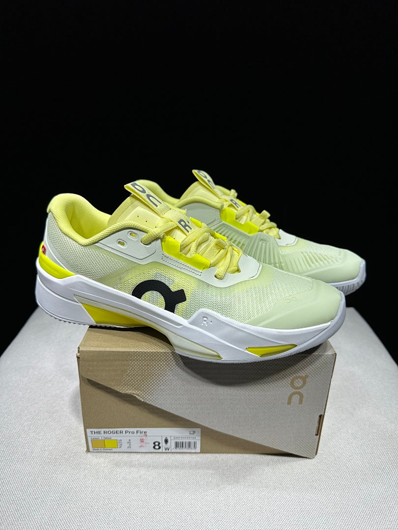 On The Roger Pro Fire Clay Tennis Shoes, in Yellow - product image from the listing.
