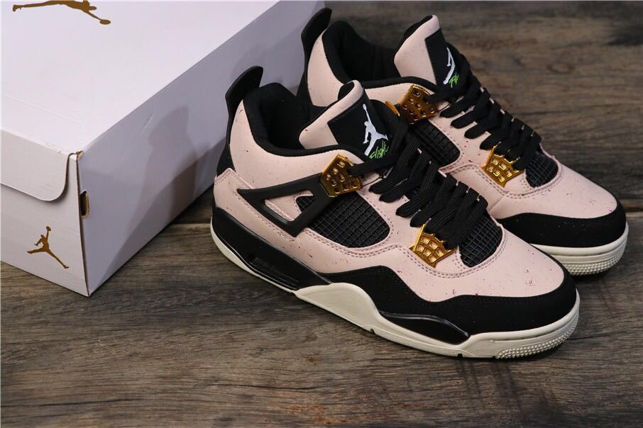 Air Jordan 4 Retro Silt Red Black Pink Sneakers - product image from the listing.