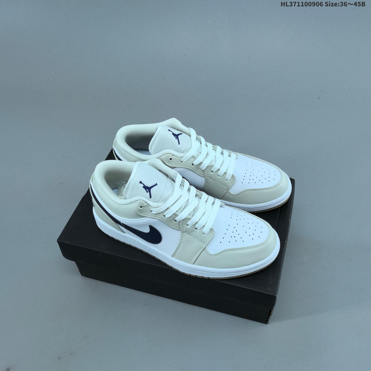 Sneakers, White Multi-Color, - Jordan 1 Low OG 553558-146 - product image from the listing.