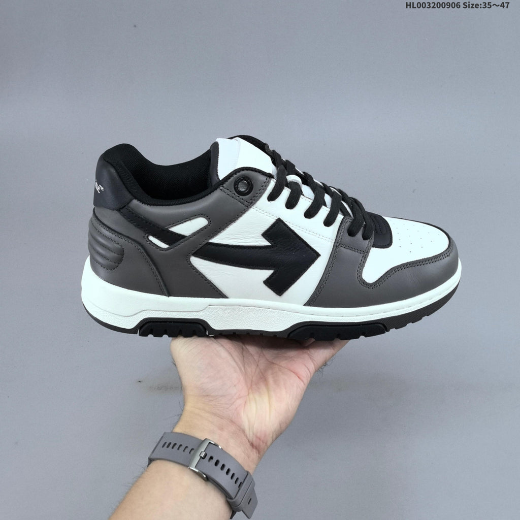 Gray and White Off-White Out Of Office Sneakers - product image from the listing.