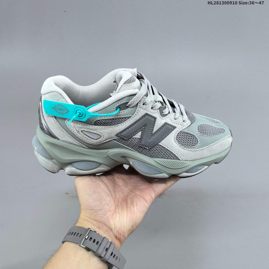 New Balance 983 Retro Trainers in Gray and Sage - product image from the listing.
