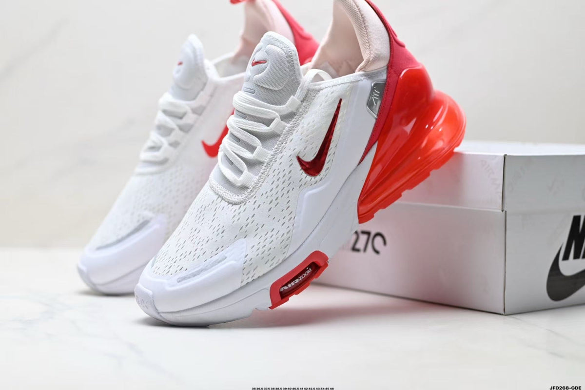 Nike Air Zoom Sneakers in White and Red JF268-GDE - product image from the listing.
