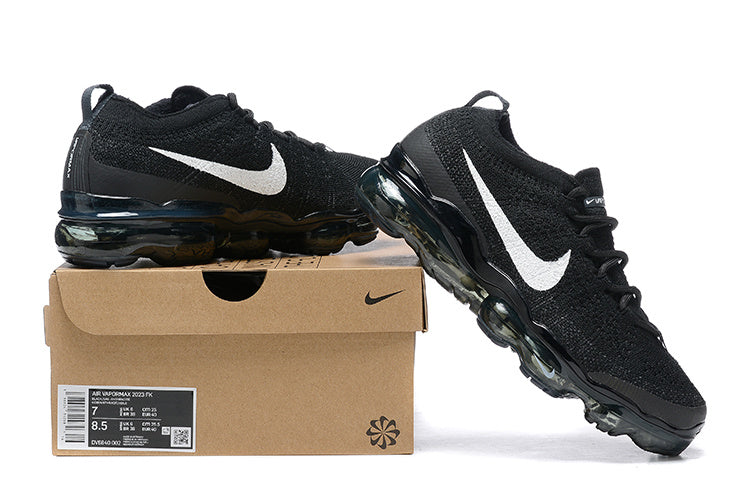 Nike Air VaporMax 2023 Flyknit Sneakers in Black White DV1678-100 - product image from the listing.