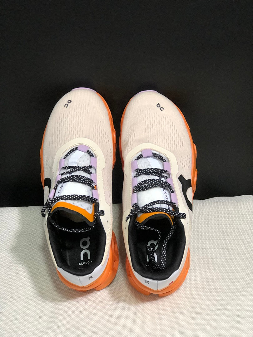 Yellow Tan and Orange On Cloudmonster Running Shoes - product image from the listing.
