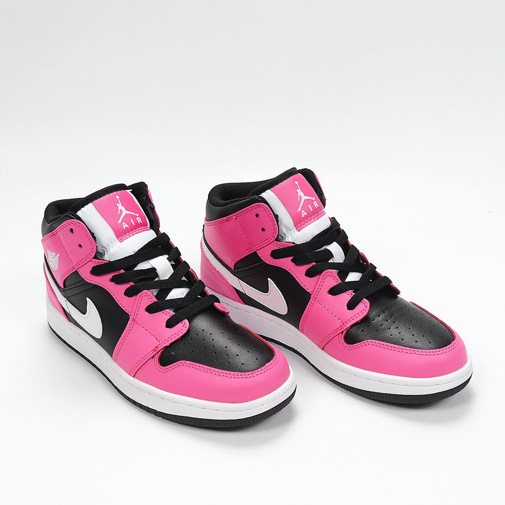 Nike Dunk High Sneakers in Pink Black White 555112-002 - product image from the listing.