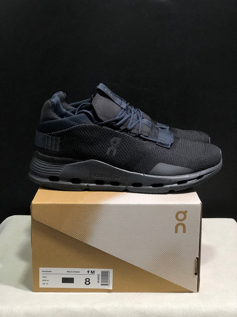 On Cloudnova 1 Trainers Black Eclipse - product image from the listing.