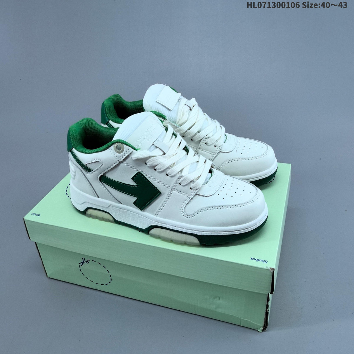 White OFF-WHITE Arrows Low-Top Sneakers - product image from the listing.