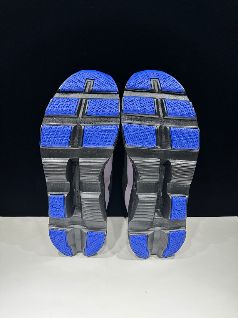 On Cloudmonster Cloud X Sneakers in Black Purple Blue - product image from the listing.