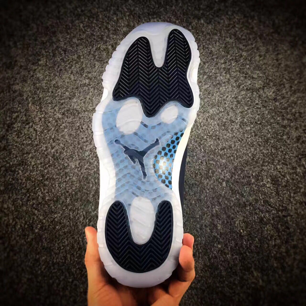 Jordan 11 Georgetown High-Top Sneakers in Navy - product image from the listing.