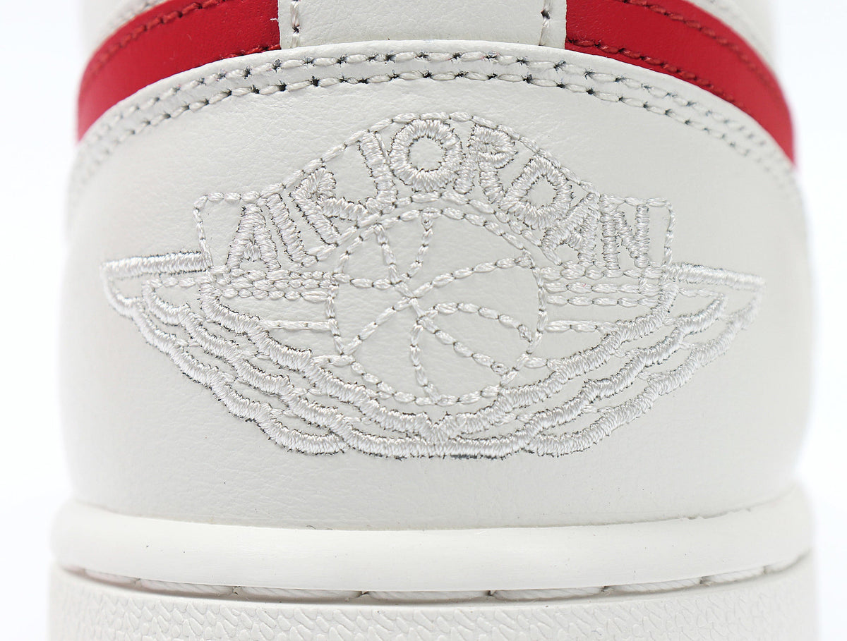 Sneakers, Sail and Red, - Jordan 1 Low AO9944-161 - product image from the listing.