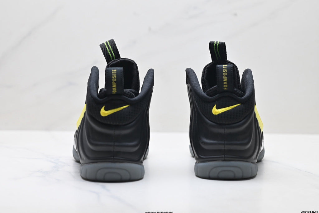 Nike Air Foamposite One Black Neon Sneakers in Yellow - product image from the listing.