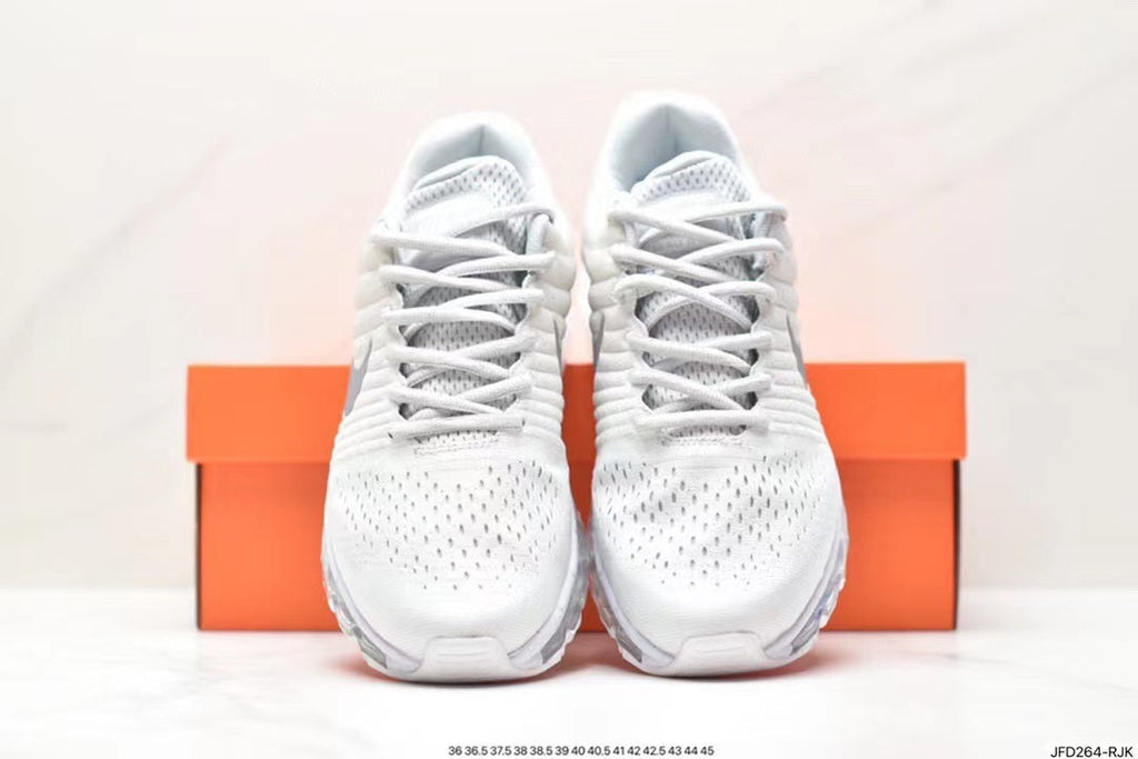 Nike Air Max 270 Sneakers in White and Silver - product image from the listing.