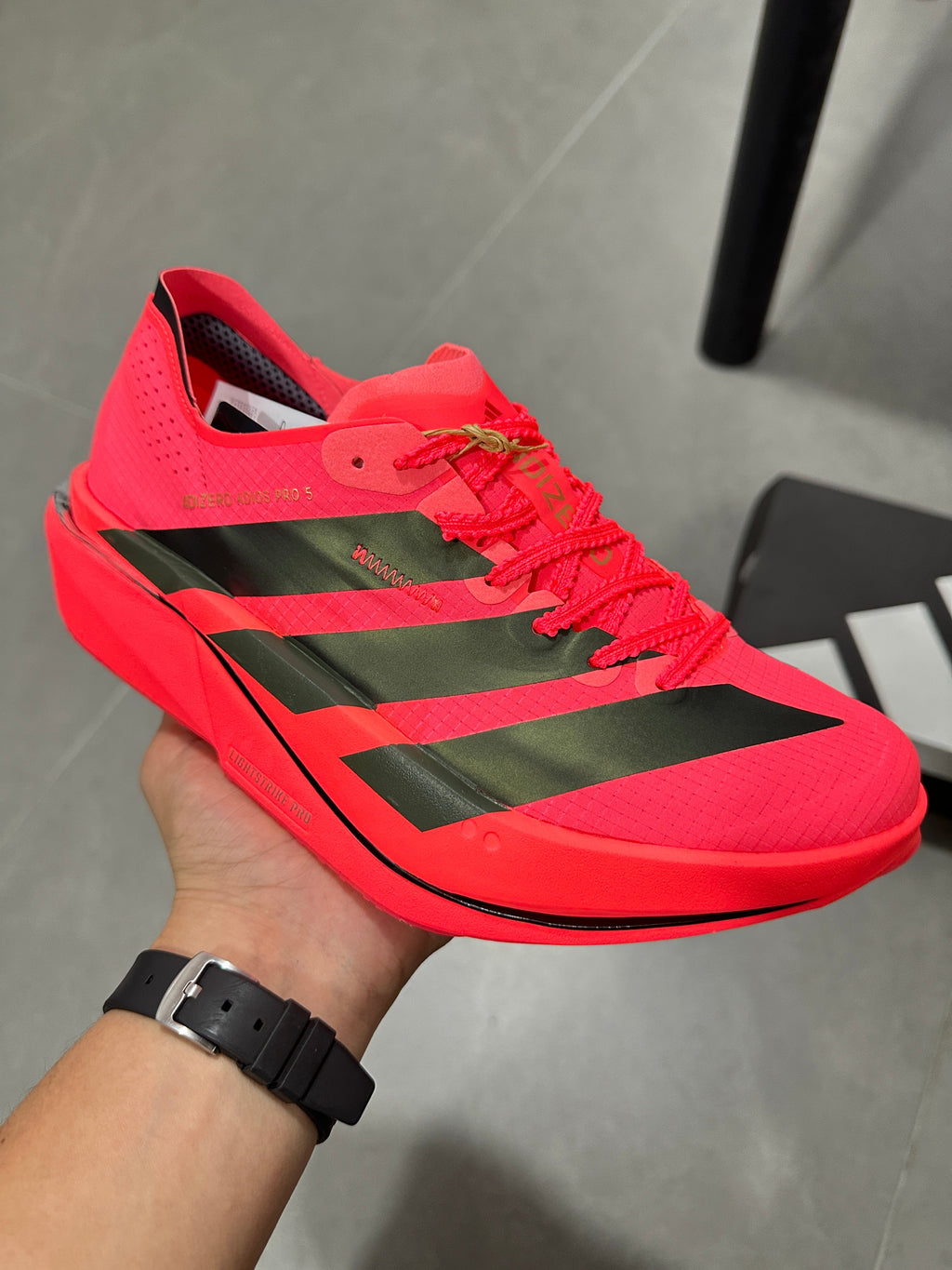 adidas D.O.N. Issue 5 Basketball Shoes in Red Black KI8294 - product image from the listing.