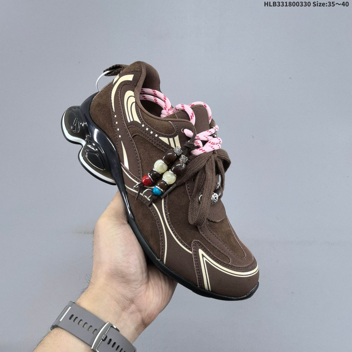 GG-CC G25X4391 Brown Platform Low-Cut Sneakers - product image from the listing.