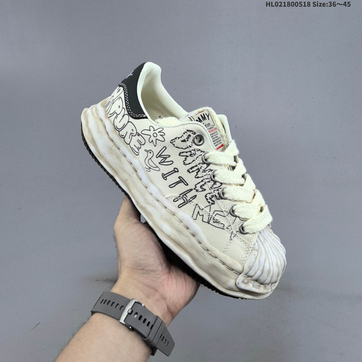 Maison Mihara Yasuhiro Blakey Low-Cut Sneakers, Graphic Print - product image from the listing.