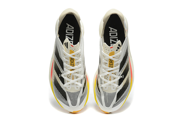 adidas Adizero Adios Pro Running Shoes in White Black - product image from the listing.