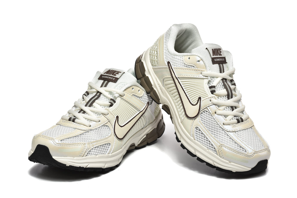 Cream and White Nike Vomero 5 Sneakers - product image from the listing.