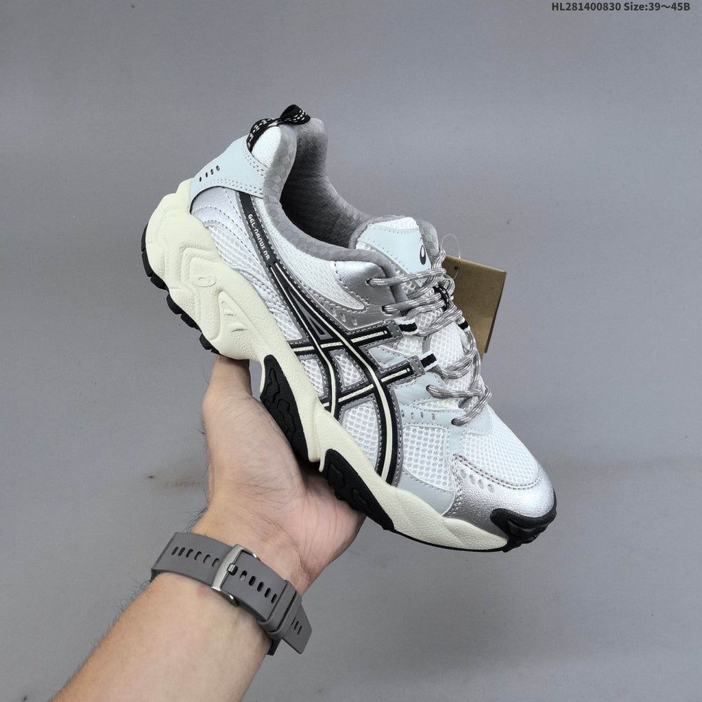 ASICS GEL-NANDI NR Running Sneakers in White Silver - product image from the listing.