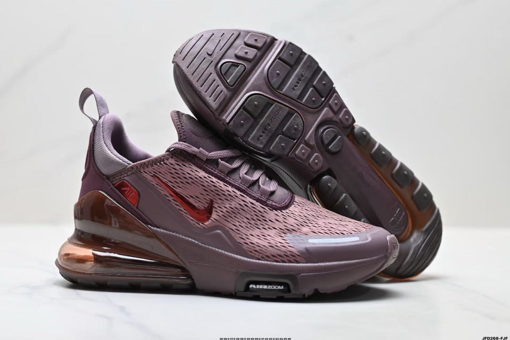 Nike Air Max 270 Running Shoes in Burgundy - product image from the listing.