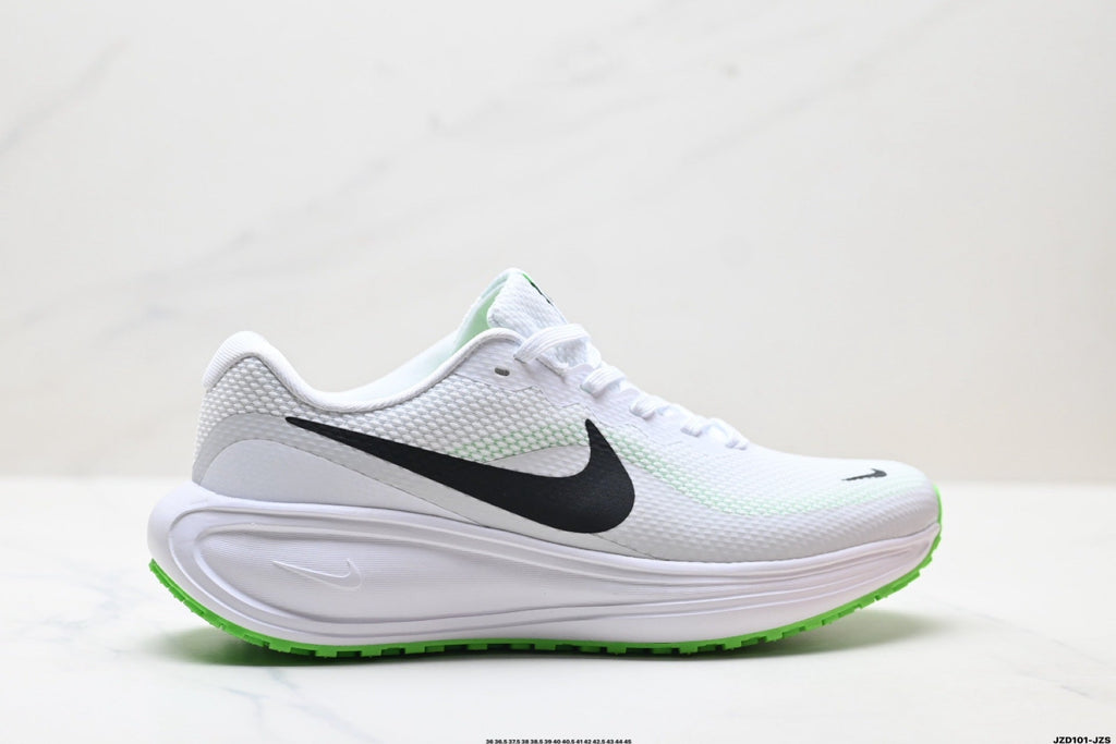 Nike Revolution 8 Running Shoes in White and Green - product image from the listing.