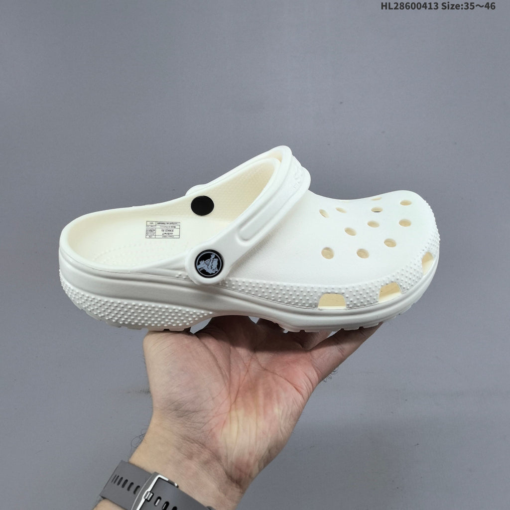 Crocs Classic Clog in Black or in Bone - product image from the listing.