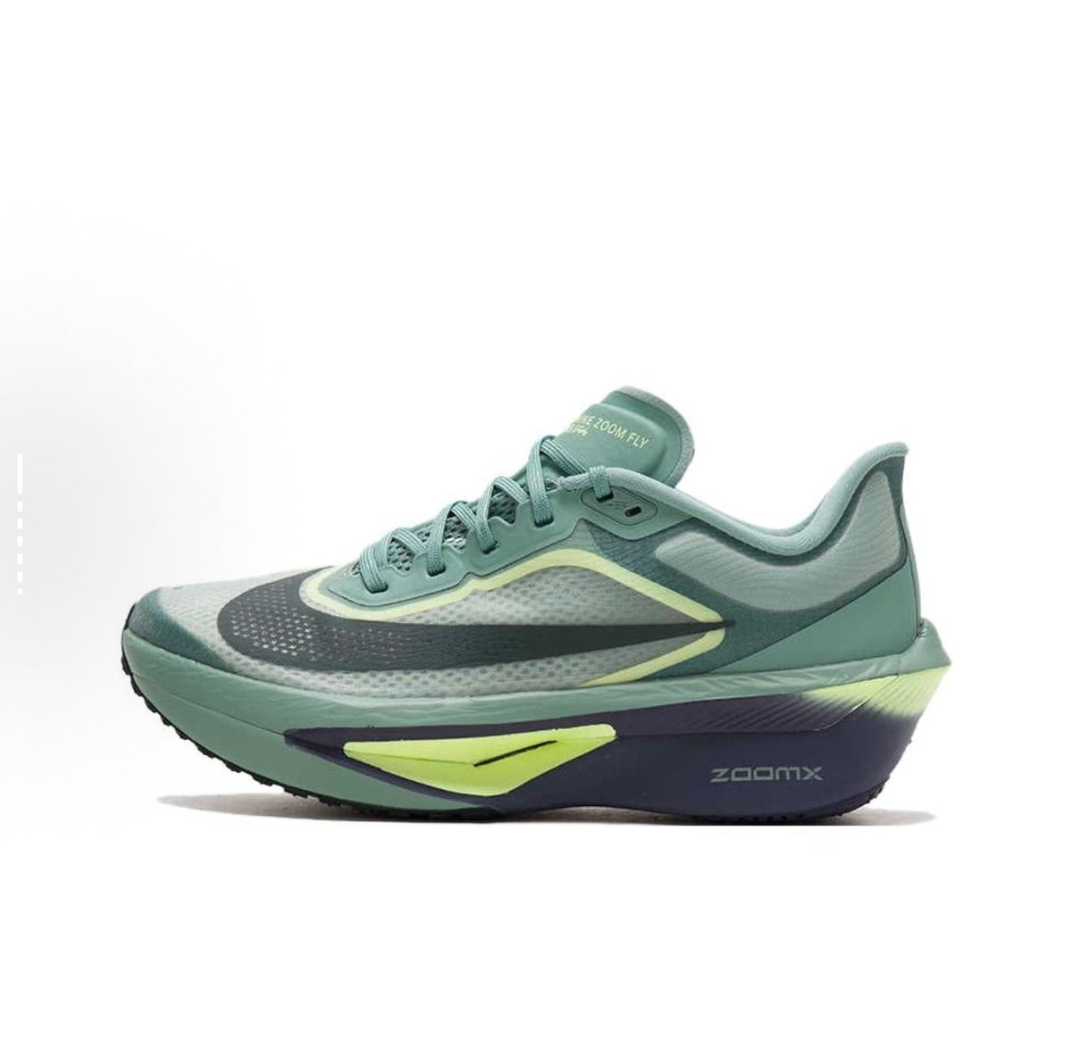 Nike Zoom Fly 6 Running Shoes in Green Black - product image from the listing.