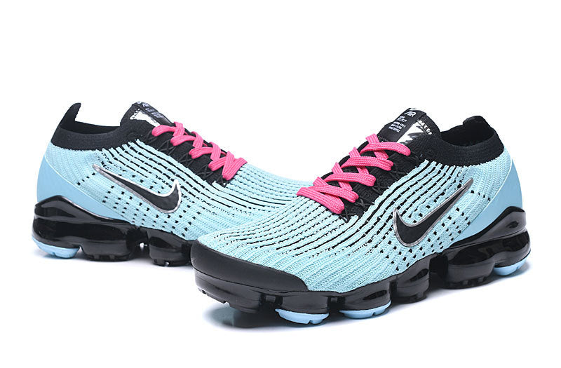 Nike Air VaporMax 2019 Sneakers in Light Blue and Black - product image from the listing.