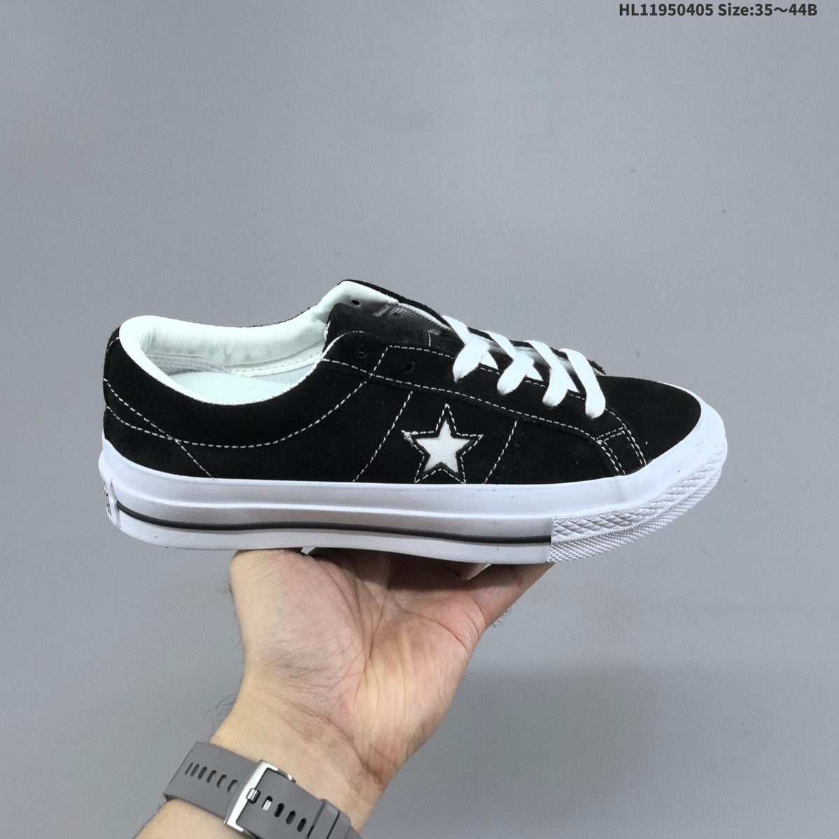 Converse One Star SNL Low-Top Sneakers in Black White - product image from the listing.