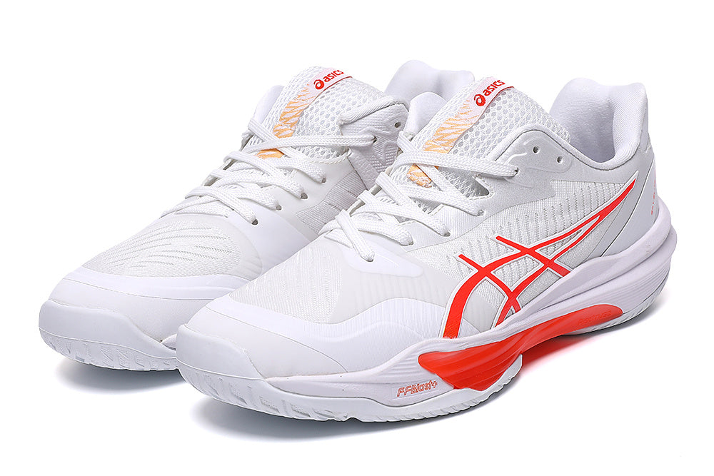 ASICS Sky Elite FF 3 Volleyball Shoes in White Orange - product image from the listing.