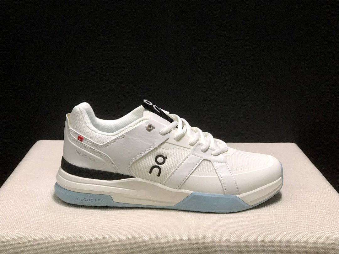 On The Roger Clubhouse Pro Sneakers in White Light Blue - product image from the listing.