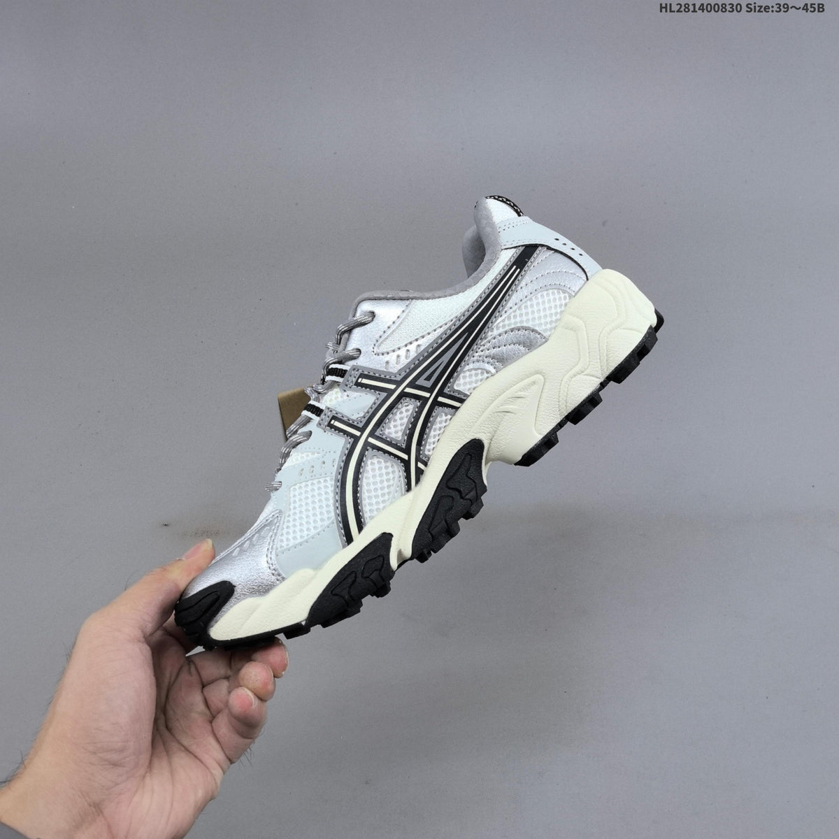 ASICS GEL-NANDI NR Running Sneakers in White Silver - product image from the listing.