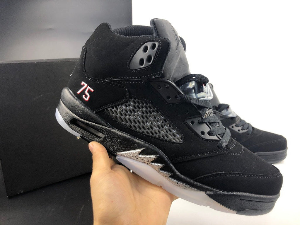 Jordan 5 Retro Black Paris High-Cut Sneakers - product image from the listing.