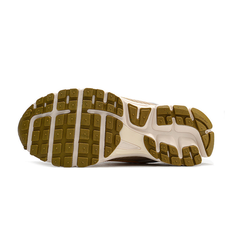 Cream and Olive Nike Air Zoom Vomero 5 Running Shoes - product image from the listing.