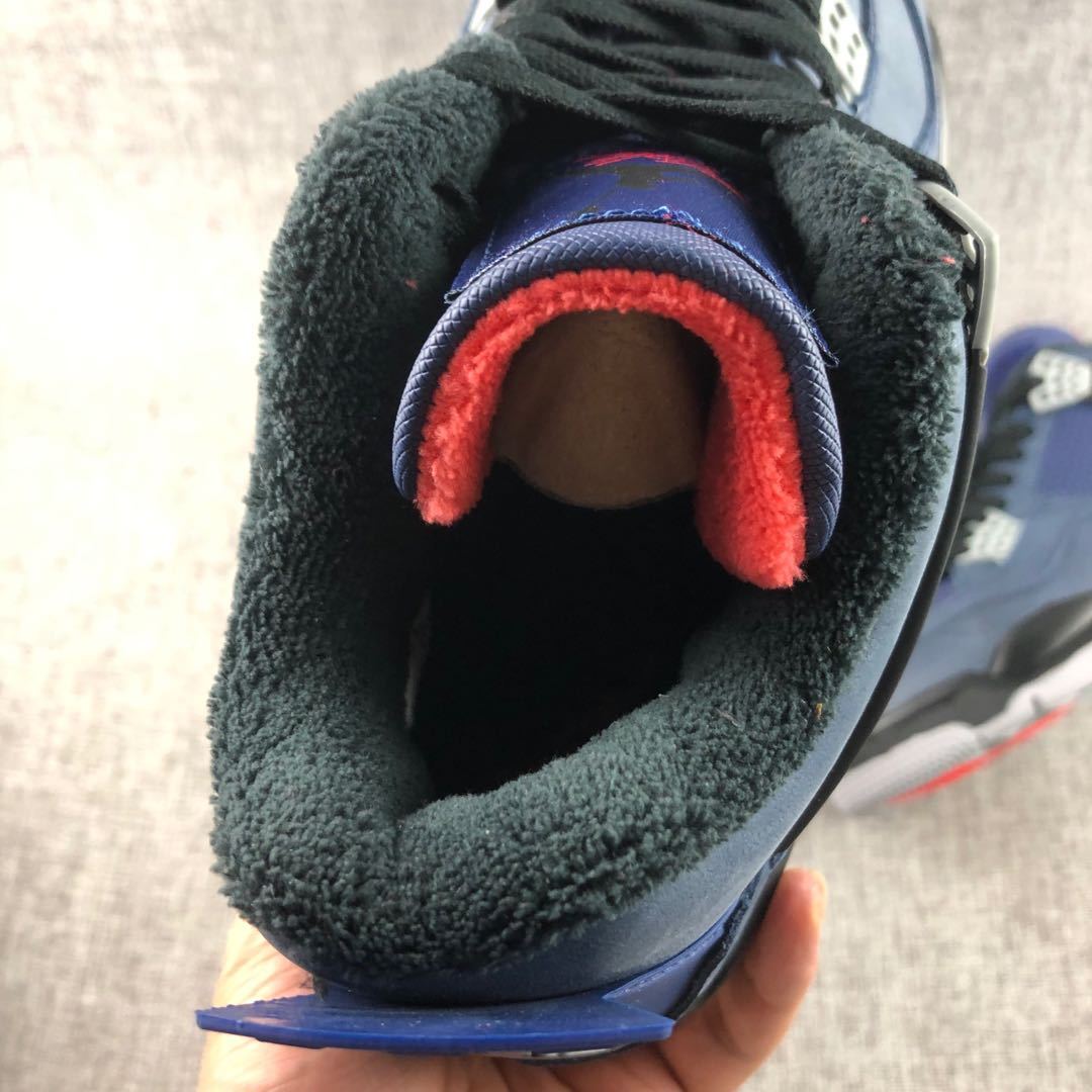 Air Jordan 4 Little Eminem Navy Sneakers - product image from the listing.