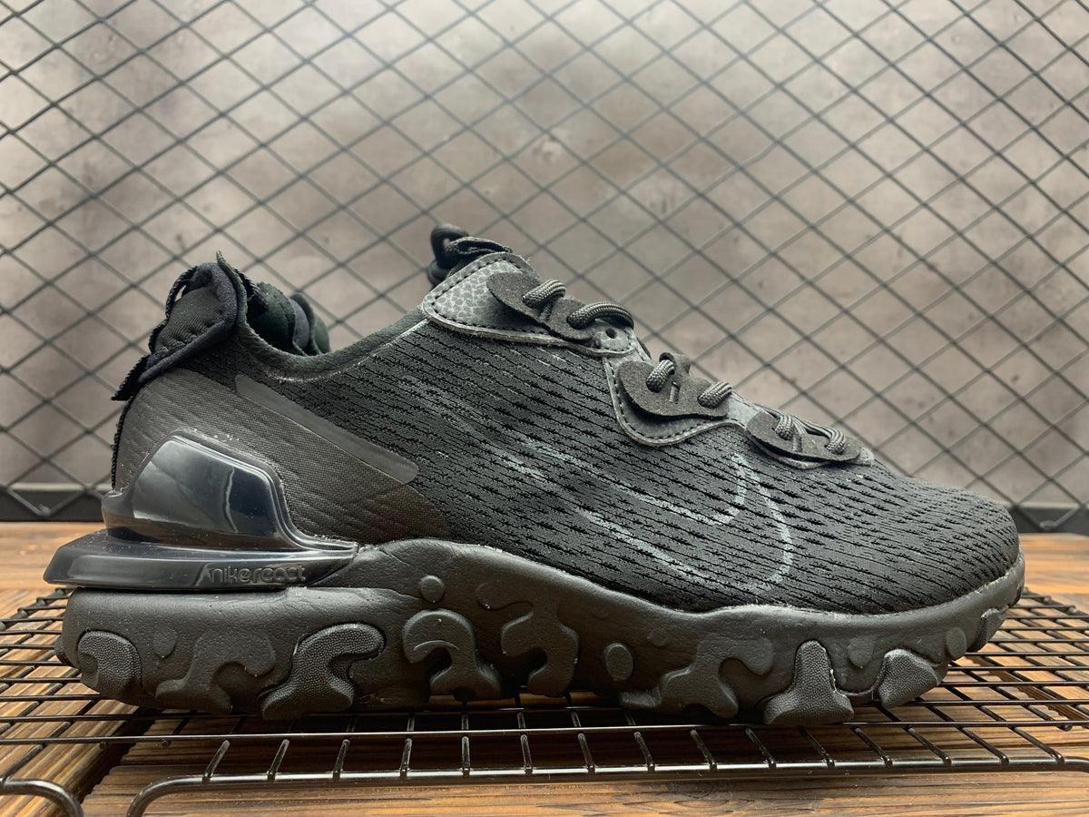 Nike React Vision All-Black Trainers - product image from the listing.