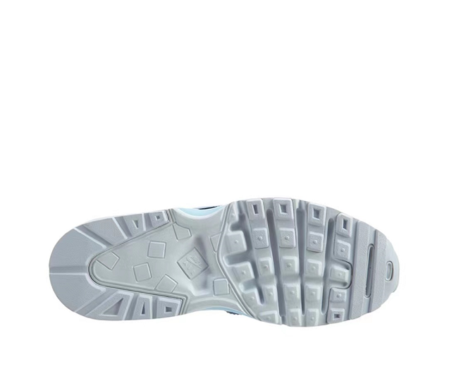 Nike Air Max Sneakers in White, in Light Blue and Navy - product image from the listing.