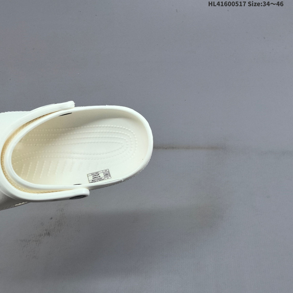 White Crocs Classic Clog - product photo shown in the listing for this item.