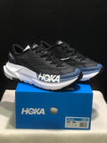 Black and Blue HOKA Mafate X Trail Running Shoes - product image from the listing.