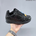 Black and White Louis Vuitton Trainer Low-Top Sneakers - product image from the listing.
