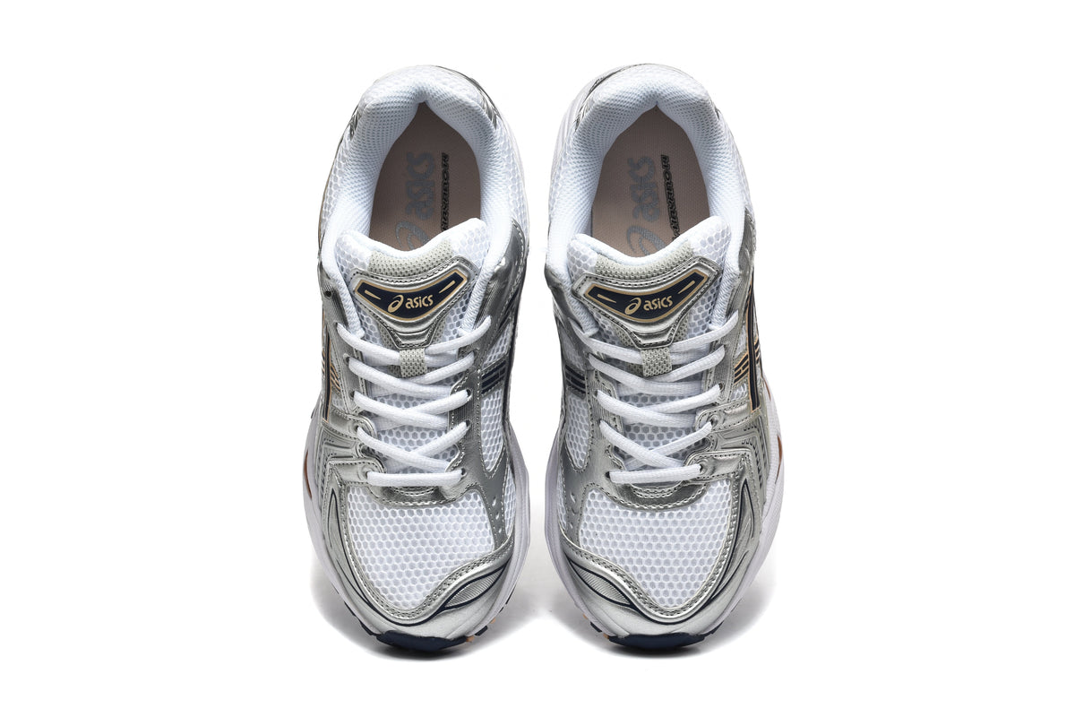 ASICS Gel-Kayano 14 Sneakers in White Silver - product image from the listing.