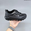 Men's ECCO Low-Top Outdoor Sneakers, Black or Off-White - product image from the listing.