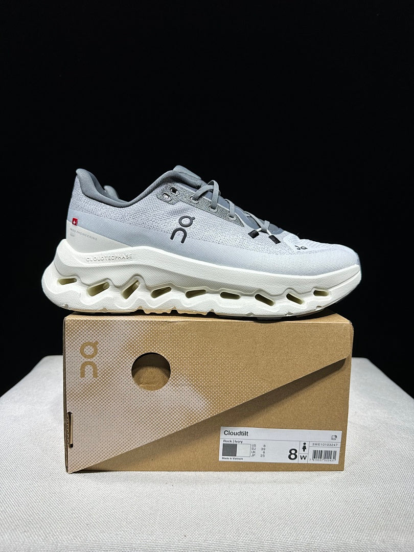 On Cloudtilt Sneakers, in Gray and White - product image from the listing.