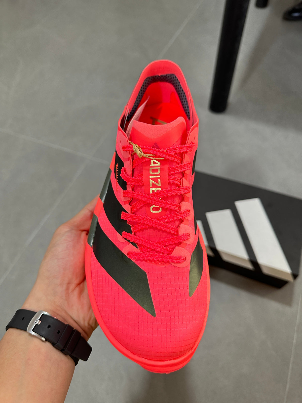 adidas D.O.N. Issue 5 Basketball Shoes in Red Black KI8294 - product image from the listing.