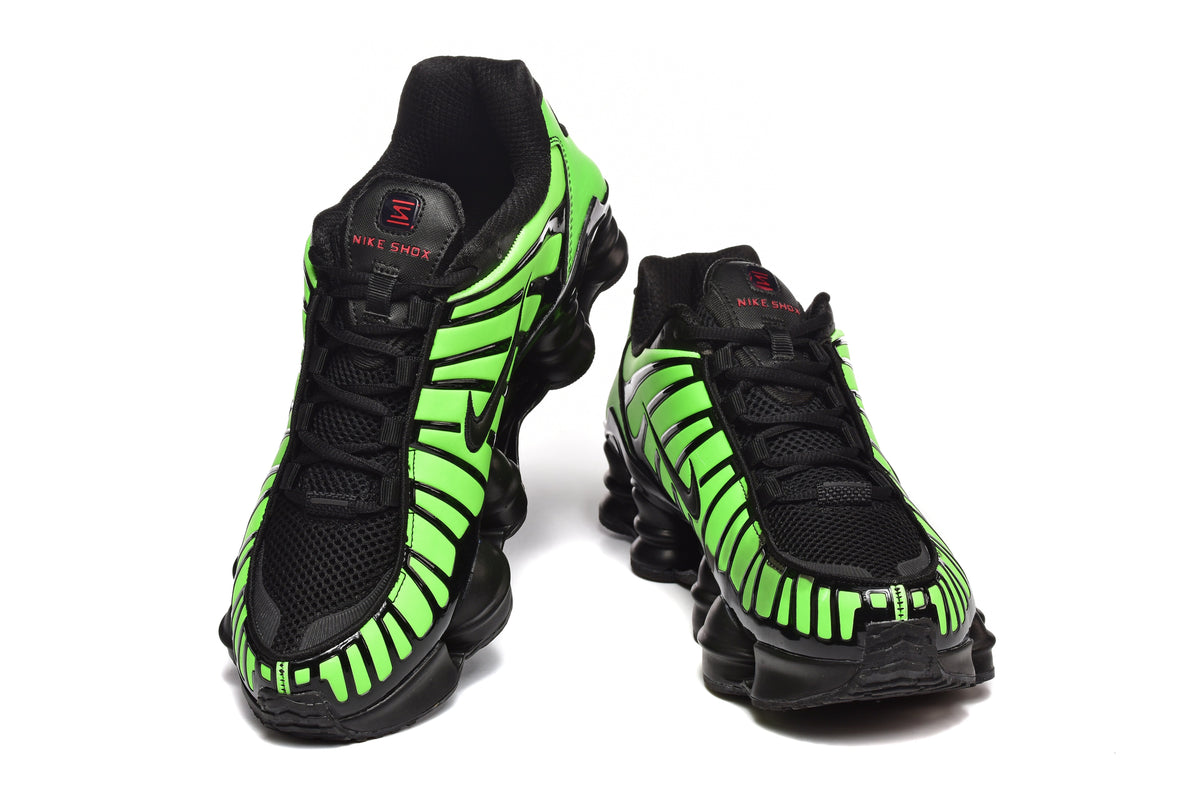 Black and Pink Nike Shox TL Sneakers - product image from the listing.