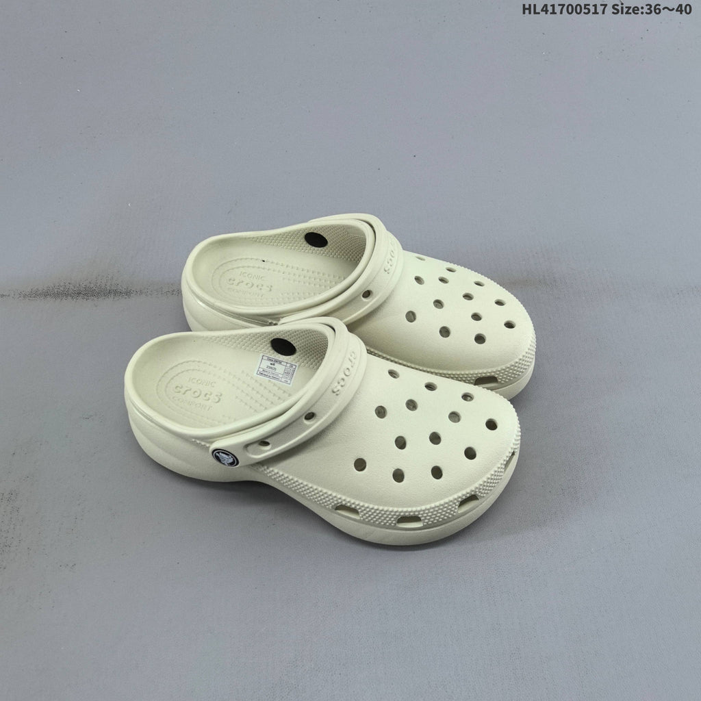Crocs Classic Clog Platform Clog in Black, White or in Cream - product image from the listing.