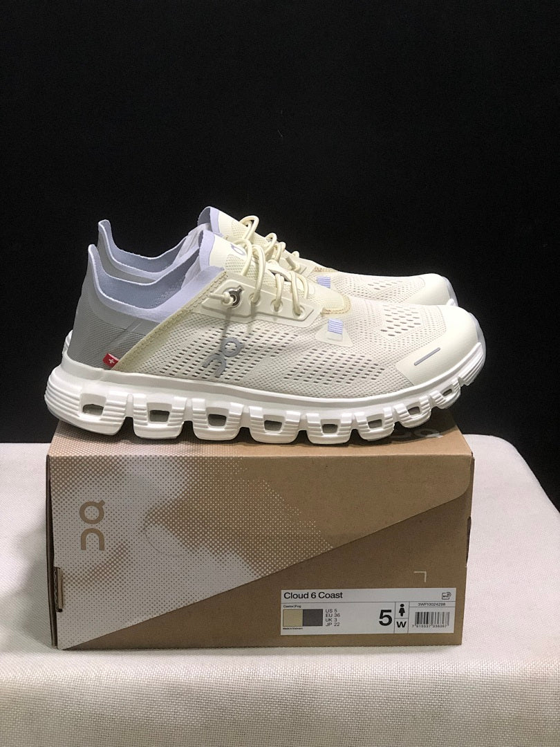 Beige On Cloud 6 Coast Sneakers - product image from the listing.