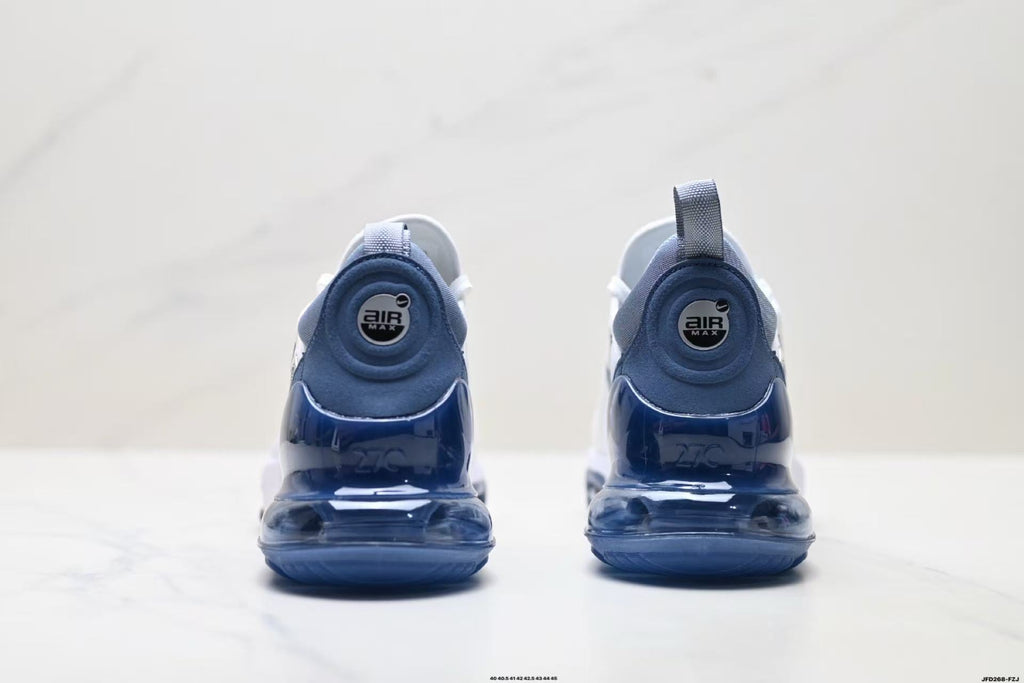 Nike Air Max 270 Sneakers in White and Deep Blue - product image from the listing.